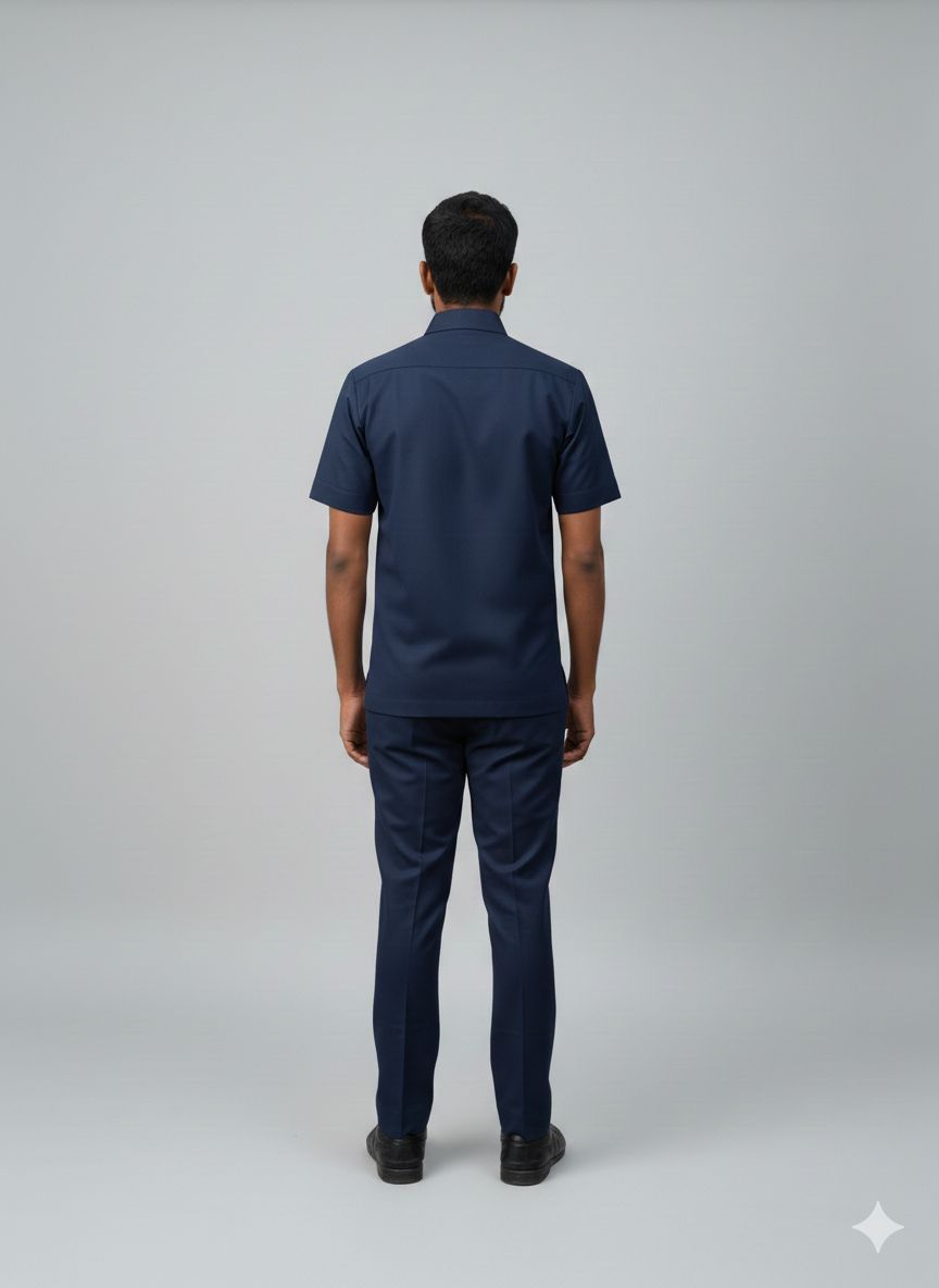 Navy Blue Men's Safari Suit for Drivers / Cooks / Security / PSO Guards