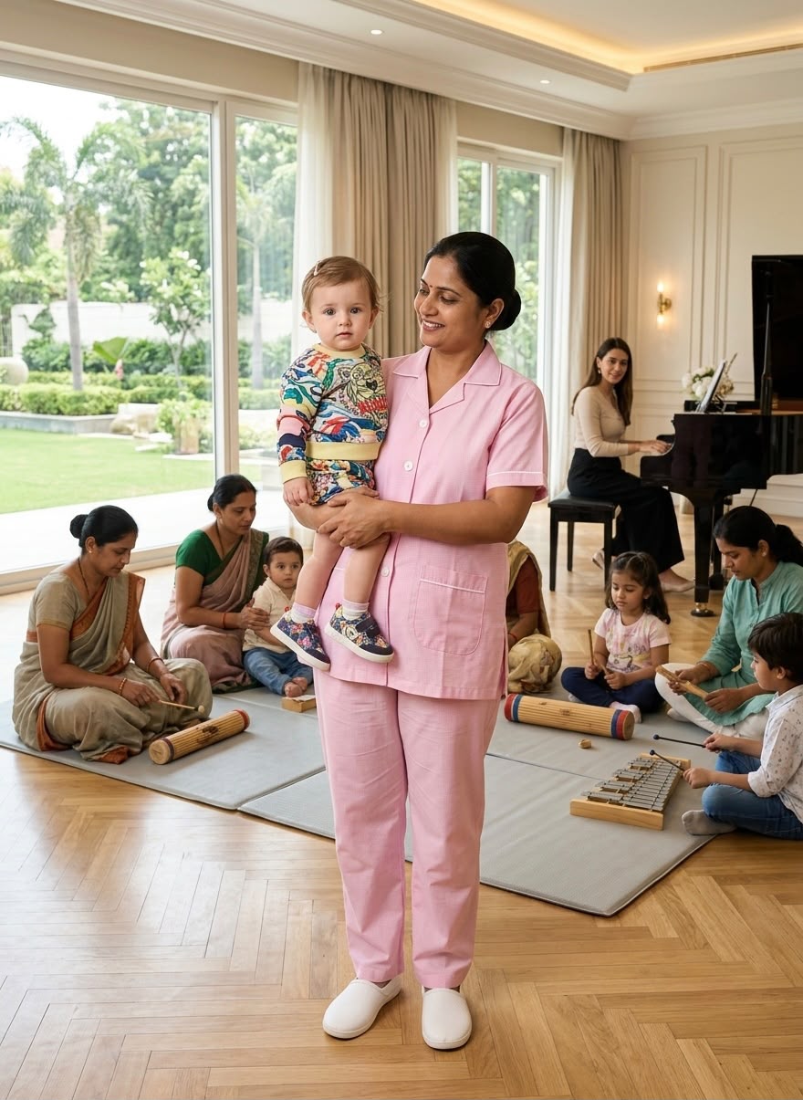 Pink Uniform Co-ord – Cotton Pant & Shirt Set for Nurses, Nannies & Housemaids