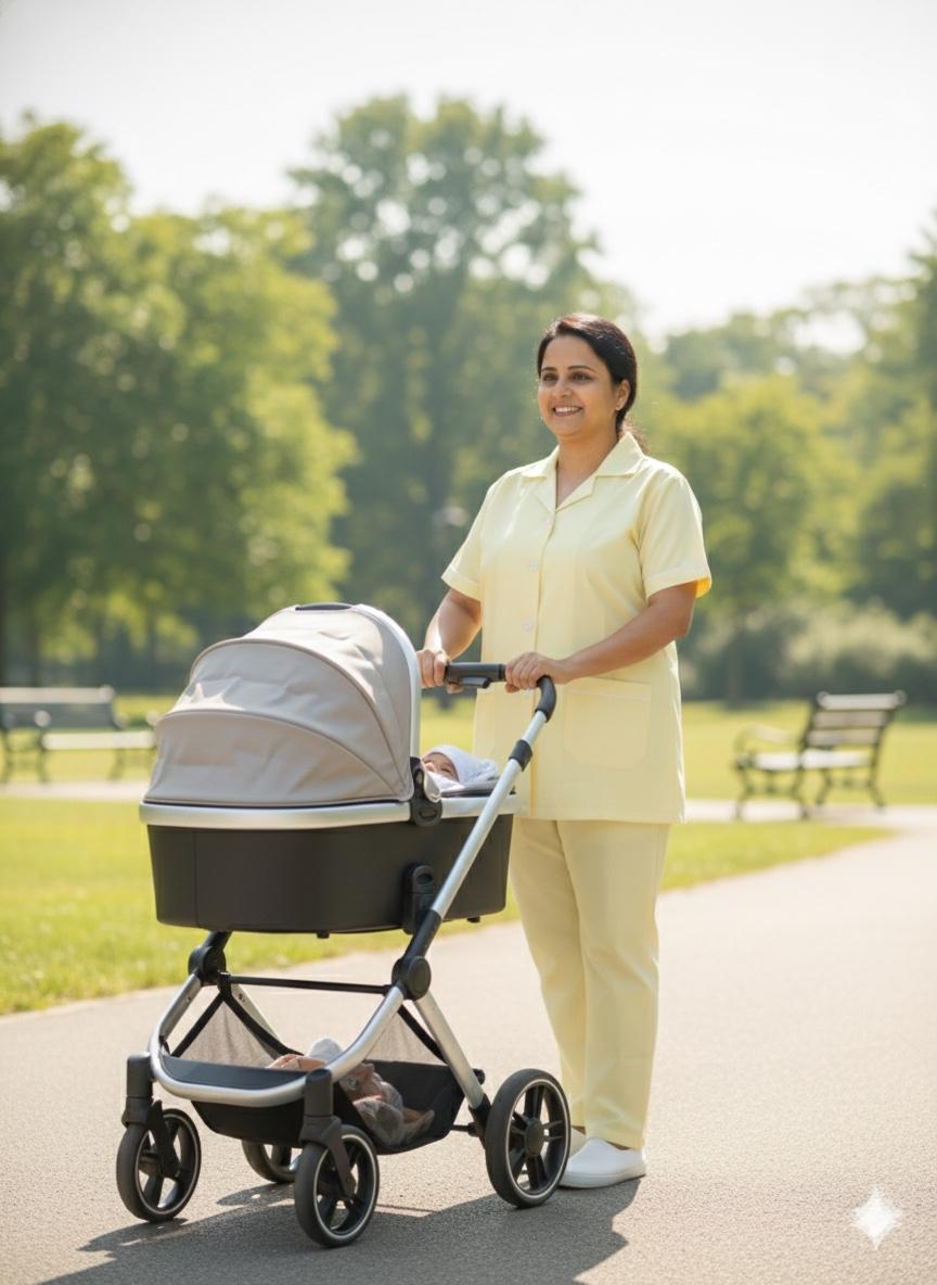 Yellow Uniform Co-ord – Cotton Pant & Shirt Set for Nurses, Nannies & Housemaids